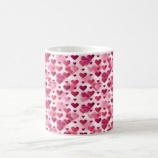 Mug Motif Coeurs roses (Centre)