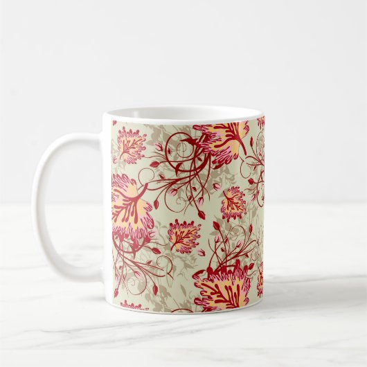 Mug motif coloré Abstrait avec fond abstrait (Gauche)