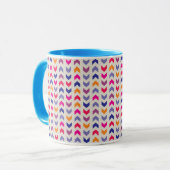 Mug Motif coloré aztèque de Chevron (Devant gauche)