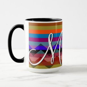 Mug Motif coloré Chevron Stripes #2