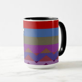 Mug Motif coloré Chevron Stripes #4 (Devant droit)