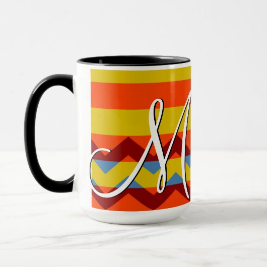 Mug Motif coloré Chevron Stripes #8 (Gauche)
