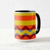 Mug Motif coloré Chevron Stripes #8 (Devant droit)