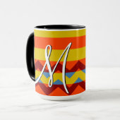 Mug Motif coloré Chevron Stripes #8 (Devant gauche)