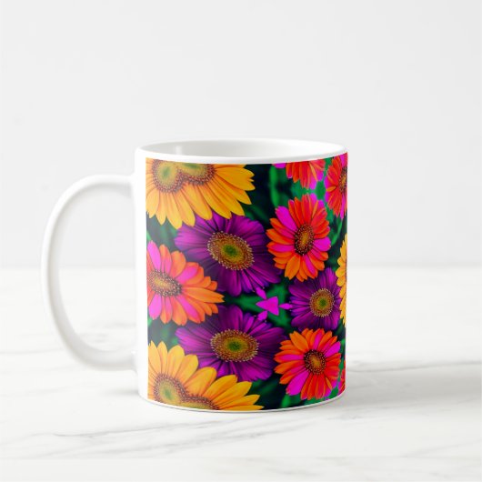 Mug Motif coloré Daisy Bouquet (Gauche)