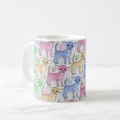 Mug Motif coloré d'amant de chiwawa (Devant gauche)