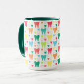 Mug Motif coloré de dents (Devant gauche)