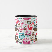 Mug motif coloré de hibou (Centre)