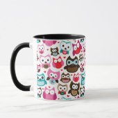 Mug motif coloré de hibou (Gauche)
