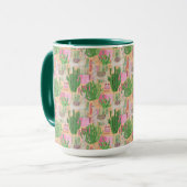 Mug Motif coloré de lama d'aquarelle (Devant gauche)