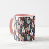 Mug Motif coloré de lamas (Devant gauche)