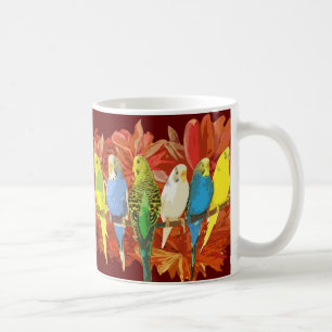 Mug Motif coloré de perruches