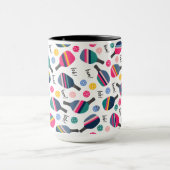 Mug Motif Coloré de Pickleball (Centre)