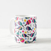 Mug Motif Coloré de Pickleball (Devant gauche)