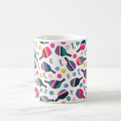 Mug Motif Coloré de Pickleball (Centre)