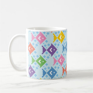 Mug Motif coloré de poissons de l'océan