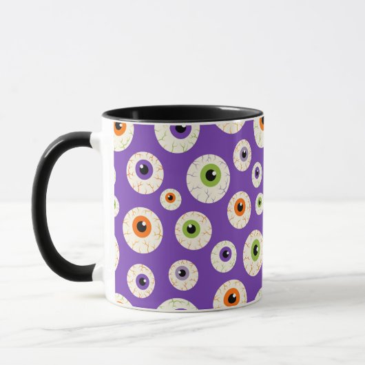 Mug Motif coloré Halloween Eyeballs (Gauche)