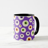 Mug Motif coloré Halloween Eyeballs (Devant droit)