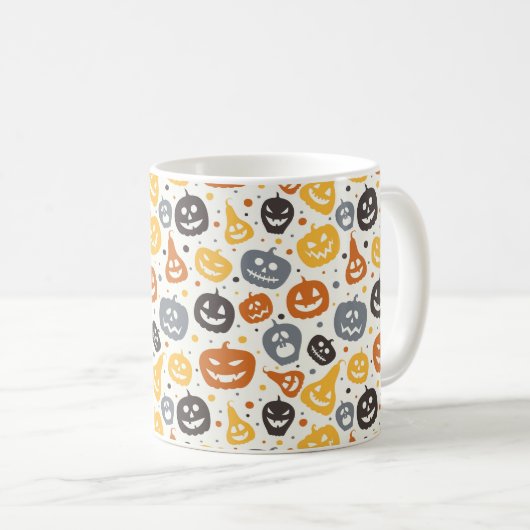Mug Motif coloré Jack-O'-Lantern (Devant droit)