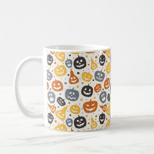 Mug Motif coloré Jack-O'-Lantern (Gauche)