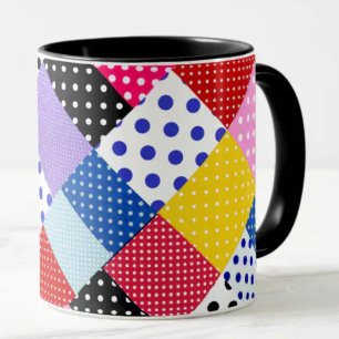 Mug Motif coloré moderne Mosaic Dots