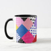 Mug Motif coloré moderne Mosaic Dots (Gauche)