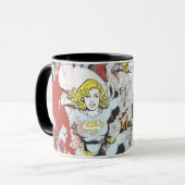 Mug Motif comique 5 de câpres de Supergirl (Devant gauche)