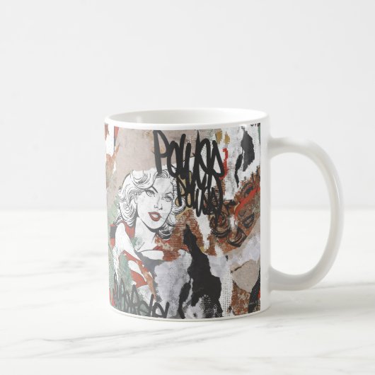 Mug Motif comique 6 de câpres de Supergirl (Droite)