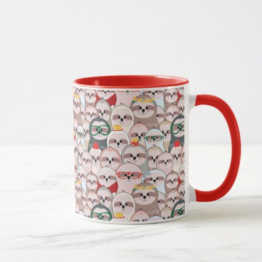 Mug Motif comique de paresse (Droite)