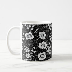 Mug Motif complexe de dentelle florale
