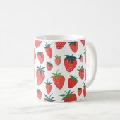 Mug Motif continu fraise (Devant droit)