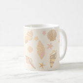 Mug Motif Coquilles Beige (Devant droit)