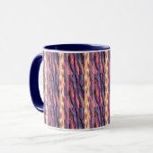 Mug motif corail et violet (Devant gauche)