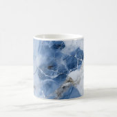 Mug motif côtier abstrait en marbre bleu (Centre)