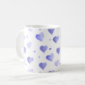 Mug Motif couleur  bleu aquarelle (Devant gauche)