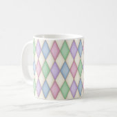 Mug Motif couleur Harlequin Diamond Check (Devant gauche)