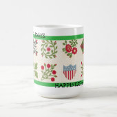 Mug Motif coutume Vintage vacances de Noël (Centre)