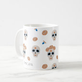 Mug Motif crâne à sucre | Halloween moderne (Devant gauche)