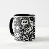 Mug Motif crâne blanc (Devant gauche)
