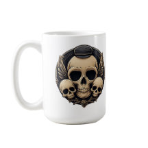 Motif crâne dans une palette monochrome