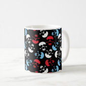 Mug Motif crâne multicolore (Devant droit)