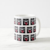 Mug Motif crâne rouge noir et blanc (Devant droit)