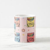 Mug Motif crayon de professeur mignon (Centre)