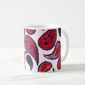 Mug Motif créatif sans couture avec cachemire dessiné (Devant droit)