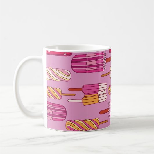 Mug Motif crème glacée, illustration. (Gauche)