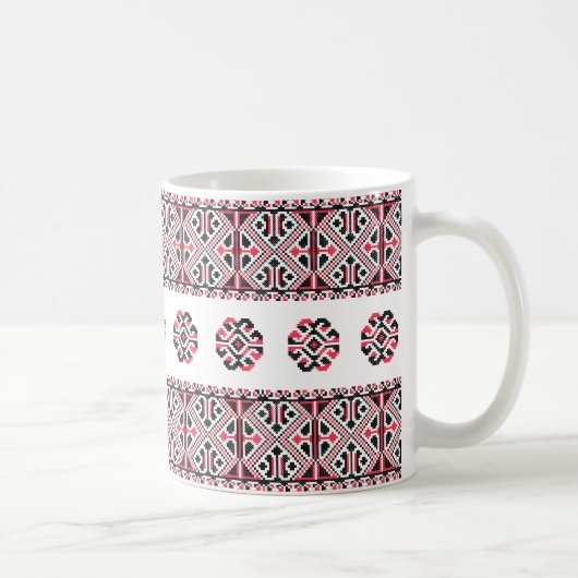 Mug Motif croix rouge et noir original (Droite)
