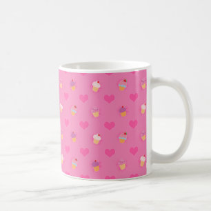 Mug Motif Cupcake rose