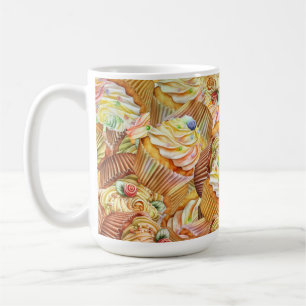 Mug Motif Cute Cupcake, Motif Arrière - plan Cupcake