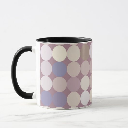 Mug Motif d'abrégé sur cercles de tissu (Gauche)