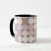 Mug Motif d'abrégé sur cercles de tissu (Devant gauche)